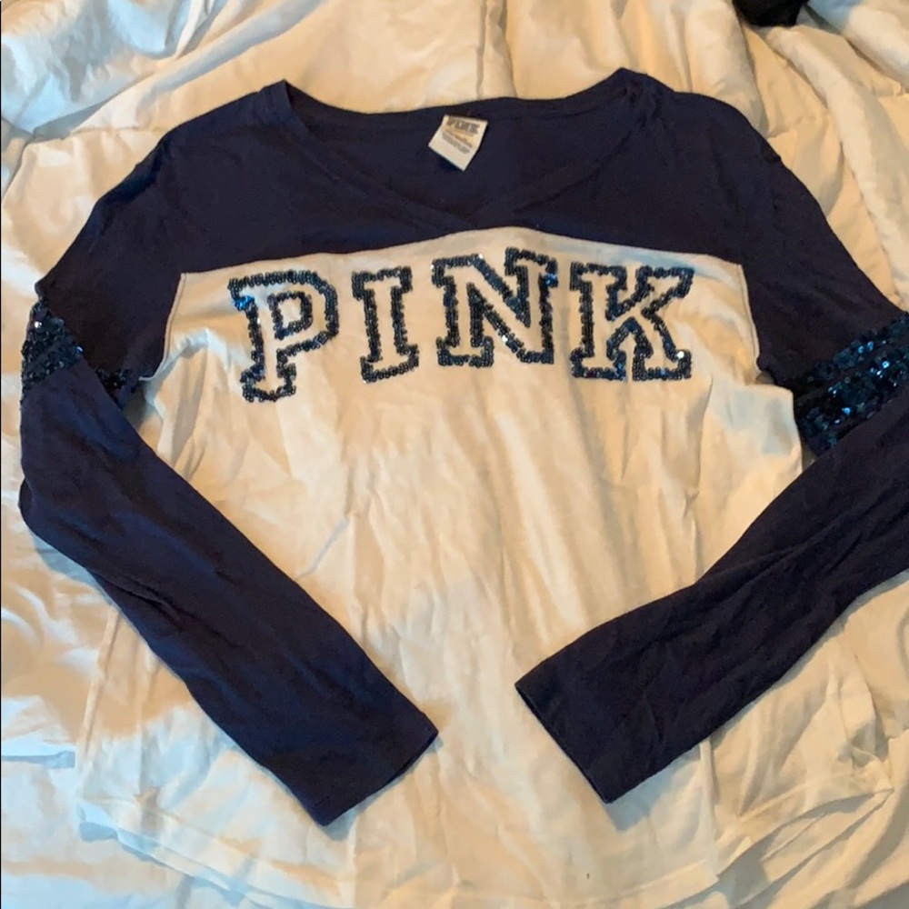 PINK long sleeve blinged out!